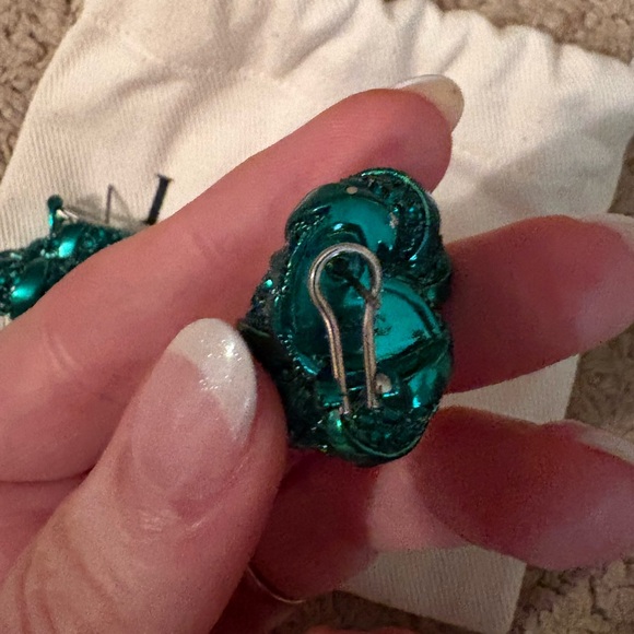 Lanvin Green Melodie Earrings ASO Meghan Markle - Picture 6 of 14